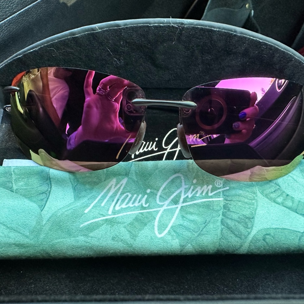 Maui Jim Polarized Rimless Sunglasses